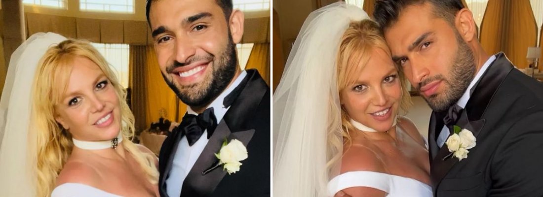 Britney Spears se casa em cerimônia íntima com o ator e modelo, Sam Asghari