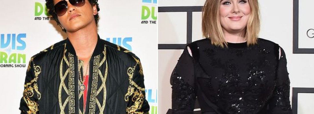 Bruno Mars e Adele lideram paradas de singles e álbuns da década da Billboard.
