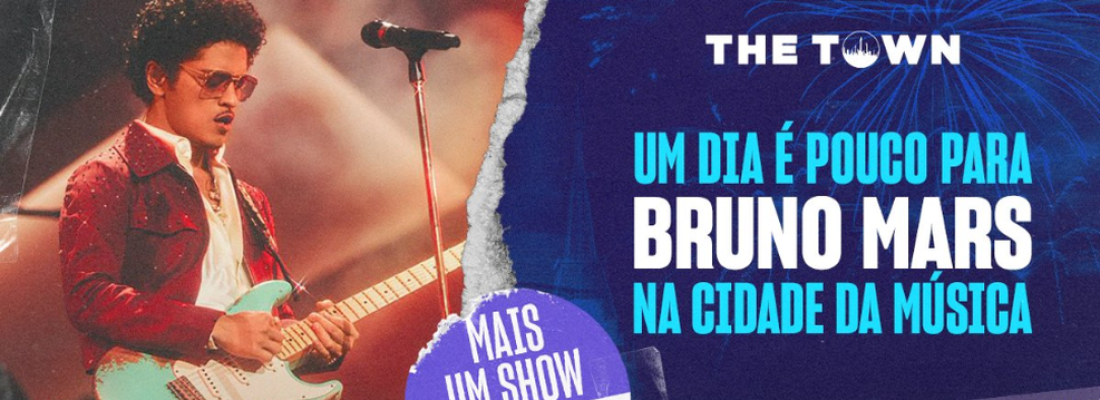 The Town anuncia mais um show do Bruno Mars no Brasil