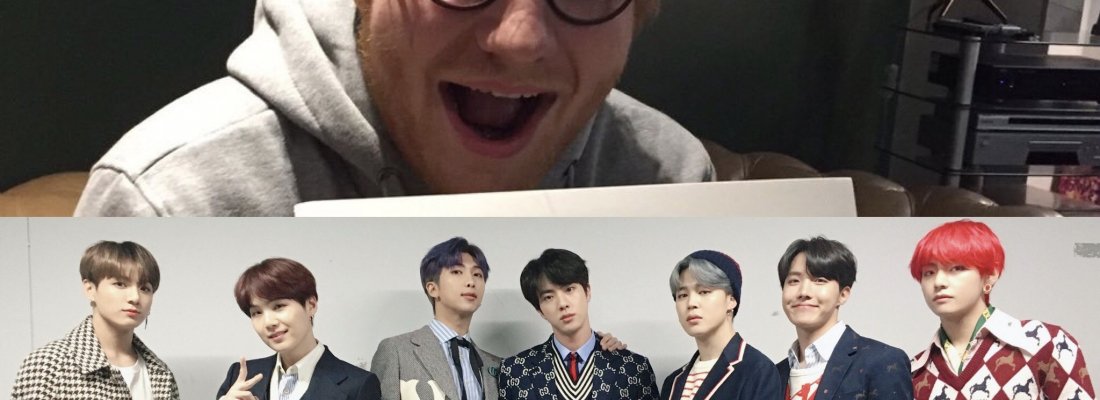 Ed Sheeran anuncia participação em nova música do BTS