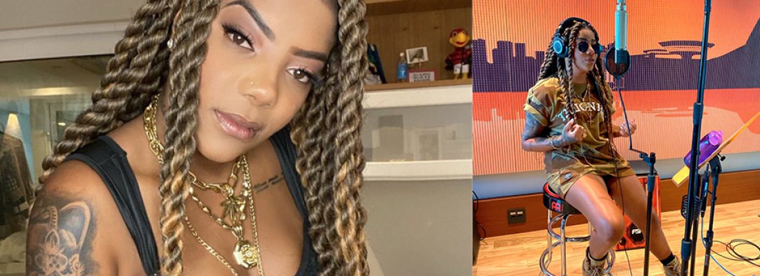 Ludmilla está gravando álbum de pagode.