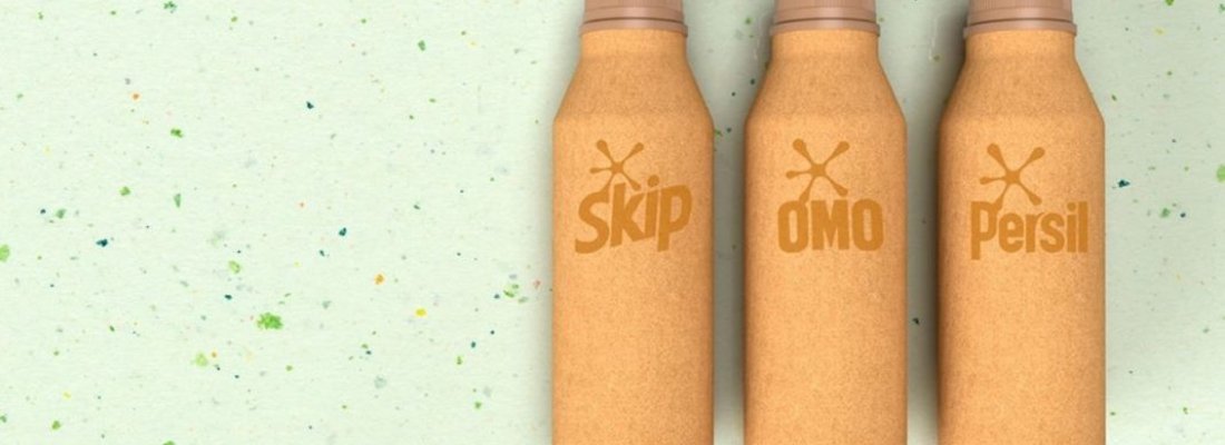 Embalagens de OMO líquido serão feitas 100% à base de papel reciclável a partir de 2022