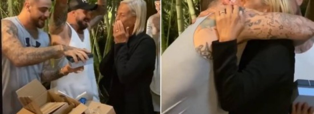Felipe Titto presenteia a mãe com apartamento.