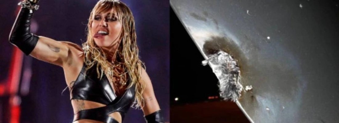 Avião de Miley Cyrus é atingido por raio, momento de apuros preocupa fãs