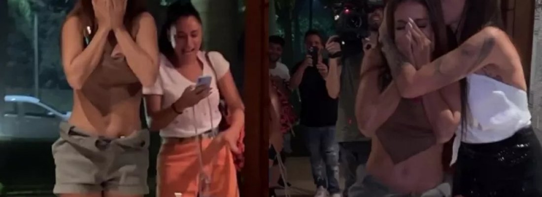 Anitta chora com festa de aniversário surpresa