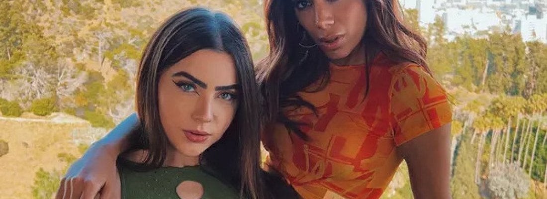 Jade Picon, do BBB 22, e Anitta se encontram em Los Angeles: ‘Dia de gravação com ela’